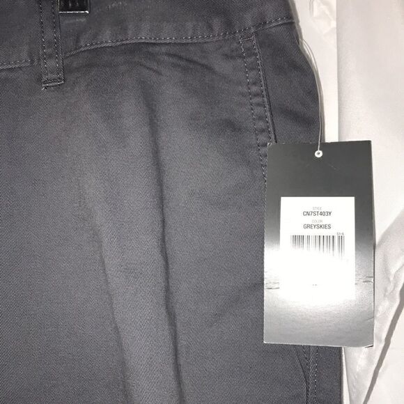 John Bartlett Consensus Men's Flat Front Slim Chino Pants In Grey Size 40 NWT - Picture 2 of 6